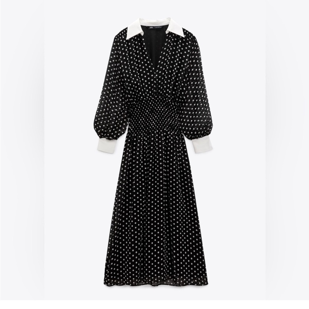 Zara, medium polka dot dress NWT